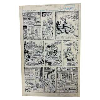 Lot 172 - Original Comic Book Storyboard Hero Alliance Ink on Board