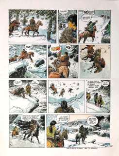 Franz (Franz Drappier) - Originele pagina - Lotusbloem 7 / Poupée d’ivoire 7 - De lynxenhoedster / La femme lynx (p.22) - O.I encre + aquarelle - (2000) | Catawiki