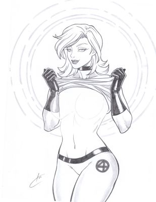 Carla Torres | Invisible Woman...Such a Tease! - For Sale! | ComicArtFans Classifieds
