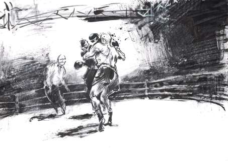 Vincent Gravé | Petites Coupures, page 216 Editions Les Enfants rouges, 2009 Technique mixte sur papier 29,7 x 21 cm, signé | JML Arts