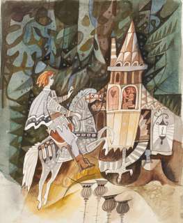 Zbigniew Rychlicki (1922 - 1989) | Zbigniew Rychlicki | "U złotego źródła. Baśnie polskie", ilustracja, 1967 | Desa Unicum