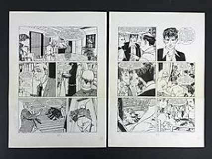 Dylan Dog Almanacco della Paura - Luigi Siniscalchi - 2x original pages - EO - (1995) 