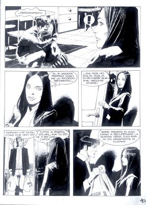 Corrado Roi | Original page for Dylan Dog. Cm. 24x32,5. Ink. Mint. Code 2175. | Segni e Disegni