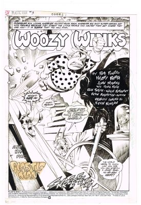 Hilary Barta And John Nyberg | Plastic Man #3 Pg1 | ComicArtFans Classifieds