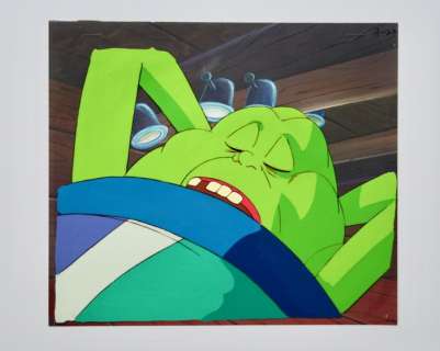 The Real Ghostbusters Slimer - Original Animation Production Cel - Page volante - Les vrais fantômes - (1991/1986) | Catawiki