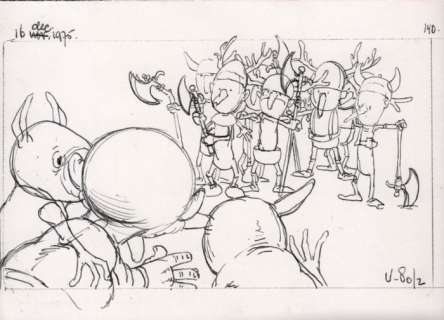 Dulieu, Jean (Oort, Jan van) - Originele tekening - Paulus de Boskabouter bij de Eikelmannetjes - (1975) | Catawiki