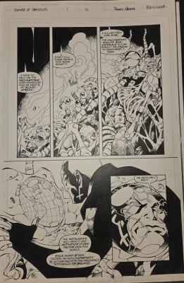 Warren Ellis, Randy Green | 1St App of the Sword First From Sword of Damocles #1 Fire From Heaven Crossover | ComicArtFans Classifieds