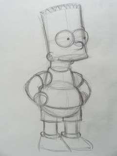 Matt Groening- Simpsons - Bart - Dessin original | Catawiki