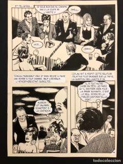 José Antonio Huescar. PÃ¡gina Original. Coplan, pÃ¡g 158. Dibujo 17x24,5cm