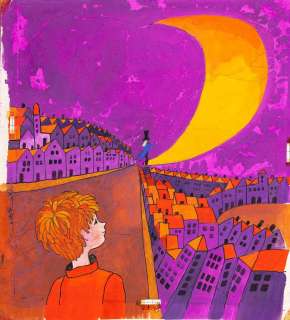 Julitta Karwowska-Wnuczak (1935) | Julitta Karwowska-Wnuczak | "O Jacku, który chciał zostać królem", projekt ilustracji, 1972 | Desa Unicum