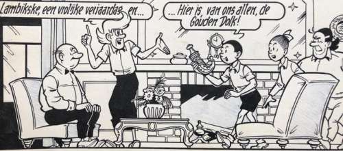 Suske en Wiske 50 - Originele pagina (p.14) Sjeik el Ro-Jenbiet - met luxe groot formaat hc - (1963/2018) | Catawiki