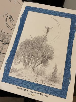 Charles Vess | Charles Vess Original Sketch on Book Plate | ComicArtFans Classifieds
