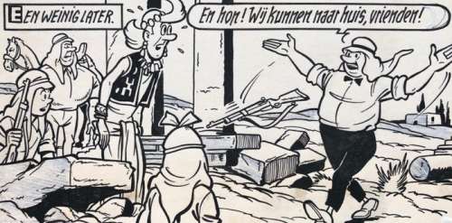 Suske en Wiske 50 - Originele pagina (p.37) Sjeik el Ro-Jenbiet - met luxe groot formaat hc  - (1963/2018) | Catawiki