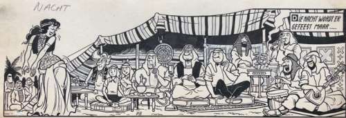 Suske en Wiske 50 - Originele pagina (p.39) Sjeik el Ro-Jenbiet - met luxe groot formaat hc  - (1963/2018) | Catawiki