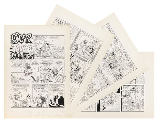 Cavazzano Giorgio - "Oscar e Tango - Disegnatori", 1975 | Urania Casa d’Aste
