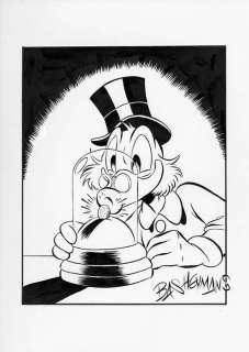 Bas Heymans - Original Preliminary Art - Dagobert Duck - Geluksdubbeltje 6 | Catawiki