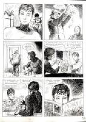 Giorgio Trevisan | Original page for Julia. Cm. 31x42,5. Ink. Mint. Code 2286. | Segni e Disegni