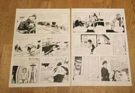 Air Mail 1 - Planches originales (p.35 et 42) - Air Mail  - (1984) | Catawiki