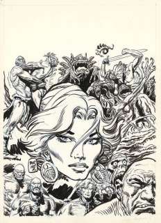 Jordi Bernet (Né En ... | Andrax - Gnadenlose Jagd Encre de Chine sur papier... | Tessier Sarrou