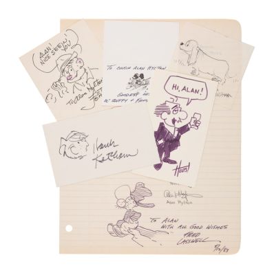Lot 81 - A Collection of Signed Comic Strip Cartoonists’ Drawings. | Van Eaton Galleries