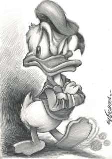 Angry Donald Duck - Original Drawing - Joan Vizcarra - EO | Catawiki