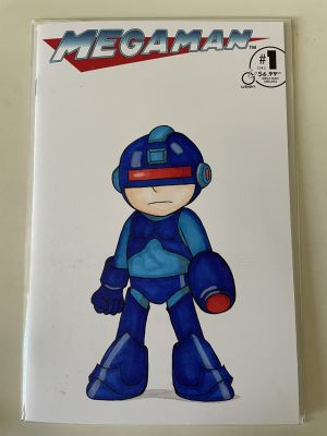 Jacob Wilcox | Mega Man as Robo Cop Blank Cover by Jacob Wilcox | Raremarq (Buy It Now)