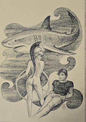 Copertina originale Milo Manara Artist Collection – “L’odissea di Bergman” – Corriere della Sera 2018 | Venere Comic Art
