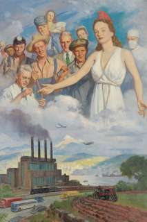 JOHN NEWTON HOWITT. (ADVERTISING / CALENDARS / INDUSTRY) The Spirit of Commerce. | Swann Galleries