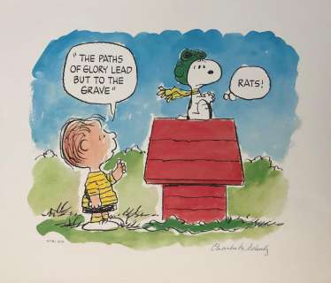 Charles M. Schulz "Flying Ace" (c.1991) Hand-Signed by Charles Schulz Limited Edition Lithograph | Animazing Gallery
