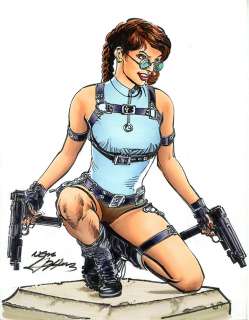 Neal Adams - Tomb Raider Lara Croft - Original art