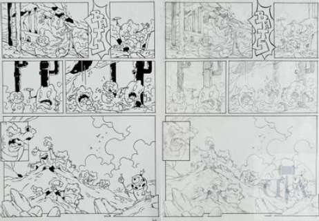 lot 366 - Berte Kristof/Lise op Monstereiland. Planche originale et…