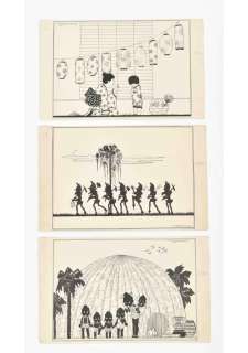 [ORIGINAL BOOK & COMIC BOOK ARTWORK] WILLY SCHERMELÉ (1904-95). THREE ORIGINAL DRAWINGS | Zwiggelaar Auctions