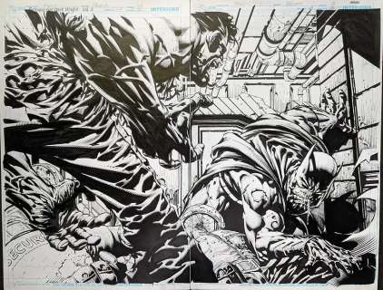 David Finch / Richard Friend - Batman: The Dark Knight #2 DPS p.2-3 2011