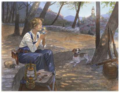 Gibrat | JEAN-PIERRE GIBRAT MATTÉO, Futuropolis Une pause pour... | Daniel Maghen Enchères