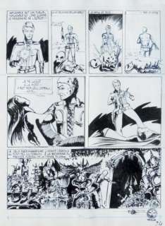 Druillet. Philippe | Â«Lone SloaneÂ». Encre de Chine noire sur papier épais | Tessier Sarrou