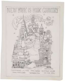 MAURICE SENDAK (1928-2012) - New York Is Book Country, 20th Anniversary poster design