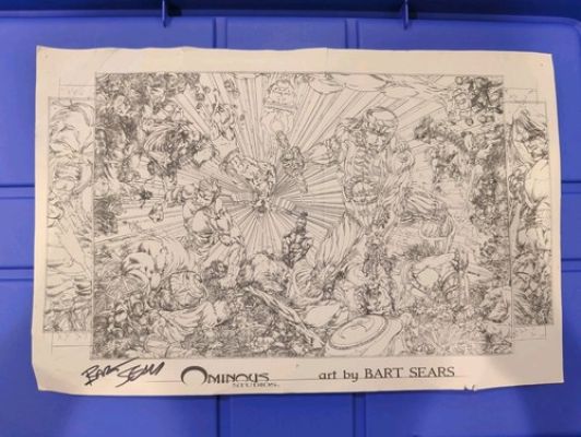 Ominous Studios Poster Signed by Bart Sears Autographed | eBay US (Buy It Now)