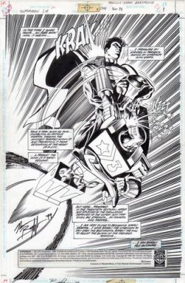 NORM BREYFOGLE 12 Sequential Pages of ORIGINAL ART SUPERMAN 1,000,000 | eBay US