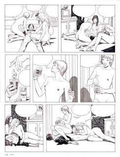 Manara. Planche originale Le piège | BDEnchères