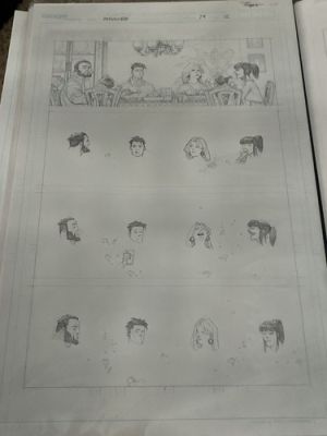 INVINCIBLE #79 PAGE 12 Original Comic Art Ryan Ottley Pencils Nolan Omni-Man