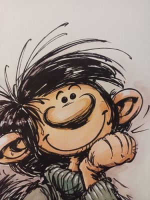 DESSIN ORIGINAL DEDICACE BD PLANCHE PORTRAIT GASTON D APRÈS FRANQUIN 02 | eBay Europe (Buy It Now)