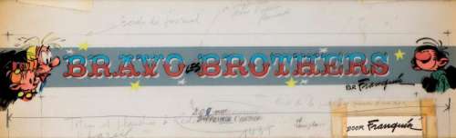 Franquin | Gaston - Bravo les Brothers Gouache sur papier et dessin au trait | Millon