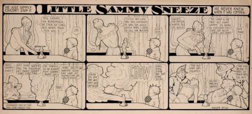 McCay, Winsor | Little Sammy Sneeze Encre de Chine pour le gag du 22 juillet | Millon
