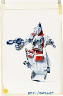 TRANSFORMERS: GENERATION 2 (1994) - FIREFLIGHT CARD ORIGINAL ART BY JEFFREY MANGIAT. | Hake’s