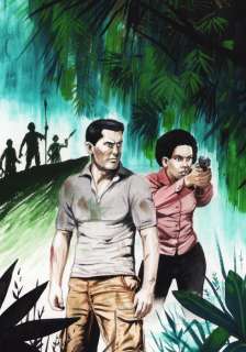 Bob Morane - Couverture originale et la nouvelle en édition HC - Les enfants maudits d’Adjouna - Page volante - EO - (2017) | Catawiki