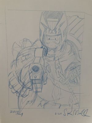 Stewart Kenneth Moore | Judge Dredd Prelim | 2DGalleries