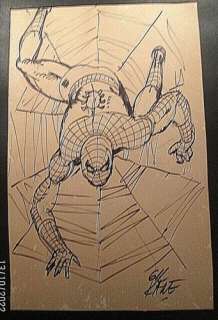 GIL KANE: (ORIG, 11X17 SPIDERMAN DRAWING 1971) INSPIRED SPIDERMAN # 100 COVER