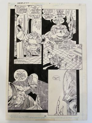 Todd McFarlane, Original Art. “Invasion #1: The Alien Alliance,” Page 57.