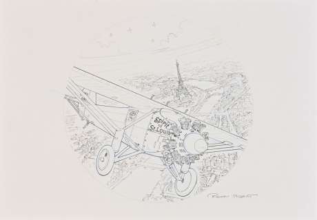 Hugault, Romain... | HUGAULT, Romain (né en 1979) Spirit of St Louis Illustration... | Coutau Bégarie