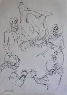 Dylan Dog - Bruno Brindisi - Preliminare Originale Cover: Fantasmi - Page volante - (2016) | Catawiki